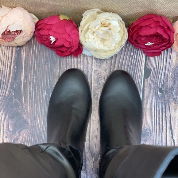 Style & Co Black Wide Calf Kelimae Scrunched Boots - Picture 4 of 8